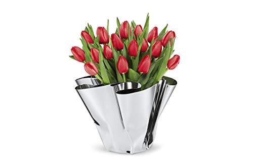 PHILIPPI - Margeaux Vase - Edelstahlvase von Hand gefaltet - ideal für Tulpen, Rosen, Dekoobjekt von Philippi