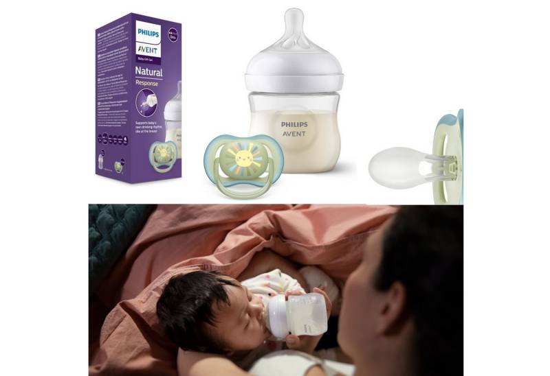 Philips AVENT Babyflasche Natural Response Geschenkset ab der Geburt von Philips AVENT