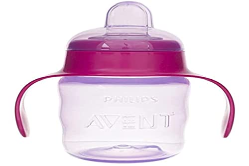 PHILIPS AVENT 200ML 6M+ Trinklernbecher mit Schnabel Trinklernflasche Flasche, 1 Stück (1er Pack), Rosa von AVENT