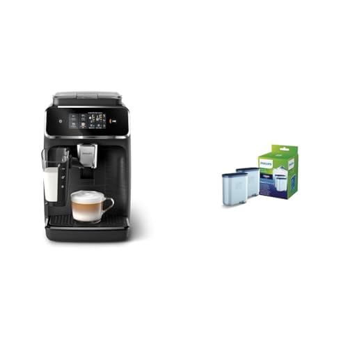 Philips 2300 Series Vollautomatische Espressomaschine & Wasserfilter für Espressomaschine, Kein Entkalken bis 5000 Tassen, Doppelpack von Philips Domestic Appliances