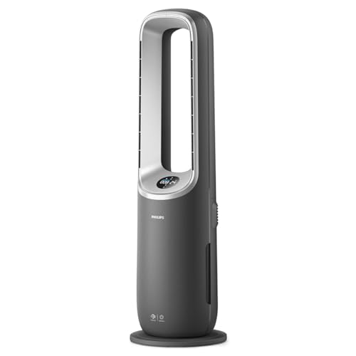 Philips Air Performer 3-in-1: Luftreiniger, Heiz- und Kühlgebläse - Reinigt 70 m², Entfernt 99,97% der Allergene und Schadstoffe. HEPA-Filter, Intelligente Sensoren, Alexa, App. (AMF870/15) von Philips Domestic Appliances