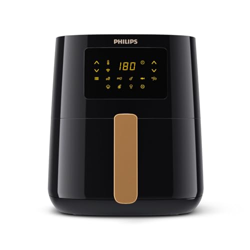 Philips Airfryer 5000-Serie L, 4.1L (0.8Kg), 13-in-1 Airfryer, Wifi verbunden, 90% Weniger Fett mit Rapid Air Technologie, HomeID-App (HD9255/80) von Philips Domestic Appliances