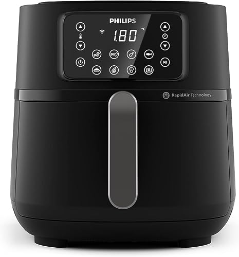 Philips Airfryer 5000 Serie XXL, 7,2L (1,4Kg), 16-in-1 Airfryer, Wifi Verbunden, 90% Weniger Fett Mit Rapid Air Technologie, Rezepte-App (HD9285/90) von PHILIPS