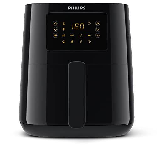 Philips Airfryer 5000 Series, Größe L, 4,1 l (0,8 kg), 13-in-1-Kochfunktionen, Wifi verbunden, 90% weniger Fett mit Rapid Air Technologie, Rezept-App, kompatibel mit Alexa (HD9255/90) von Philips Domestic Appliances