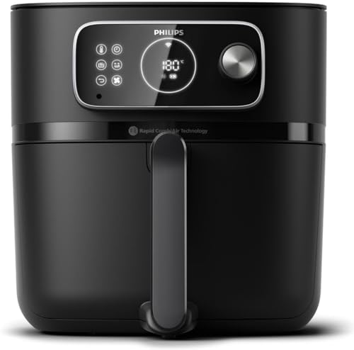 Philips Airfryer Combi 7000 Serie XXL - 8,3 l (2 kg), 22-in-1-Airfryer, WiFi-Verbindung, automatische Kochprogramme, 99% weniger Fett mit Rapid CombiAir, HomeID-App (HD9875/90) von Philips Domestic Appliances