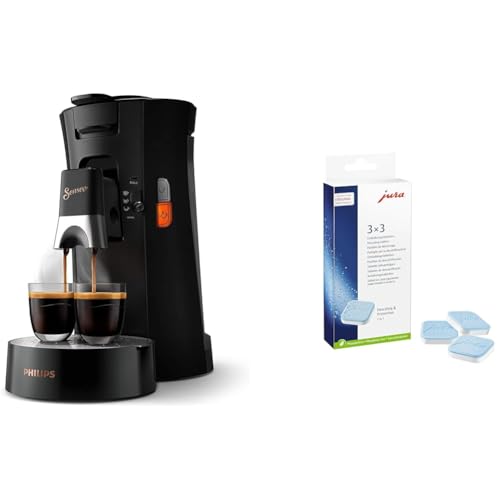 Philips Domestic Appliances Senseo Select CSA240/60 Kaffeepadmaschine & JURA original - Entkalkungstabletten für 3 Entkalkungsvorgänge - TÜV-zertifizierte Hygiene - 3er-Pack - 61848 von Philips