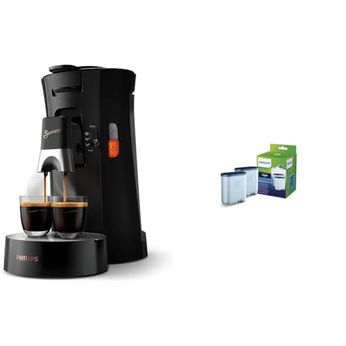 Philips Domestic Appliances Senseo Select CSA240/60 Kaffeepadmaschine & Wasserfilter für Espressomaschine, Kein Entkalken bis 5000 Tassen, Doppelpack von Philips Domestic Appliances