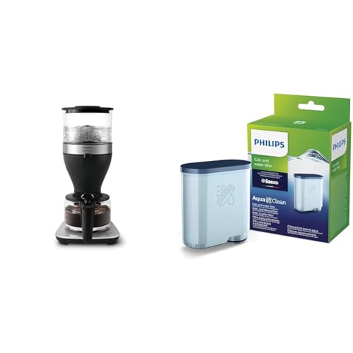 Philips Filterkaffeemaschine – 1.25-Liter-Fassungsvermögen & Philips AquaClean Kalk- und Wasserfilter für Espressomaschine, Kein Entkalken bis 5000 Tassen, Doppelpack von Philips Domestic Appliances