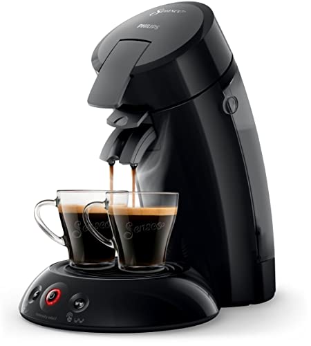 Philips Senseo New Original Kaffeepadmaschine, Crema Plus, Kaffeestärkewahl, HD6554/68, 0.7 L, 1450 W, schwarz von Philips Domestic Appliances