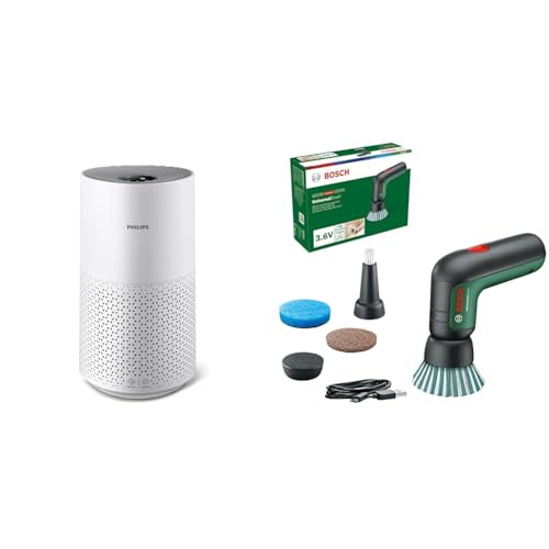 Philips Luftreiniger Smart 1000i Serie - Reinigt Räume bis zu 78 m² & Bosch Home and Garden Akku Reinigungsbürste UniversalBrush von Philips Domestic Appliances