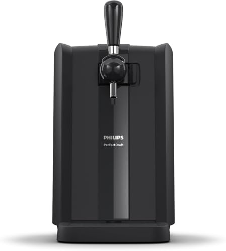 Philips PerfectDraft Bierzapfanlage für zu Hause, 6 l, Frisches, 3° Grad Kaltes Bier für 30 Tage mit LED-Anzeigen (HD3760/90) von Philips