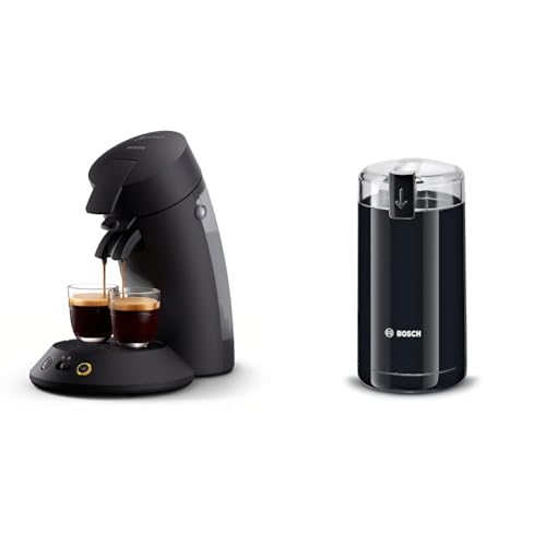 Philips Senseo Original Plus Kaffeepadmaschine & Bosch Hausgeräte TSM6A013B Kaffeemühle, Schwarz von Philips Domestic Appliances