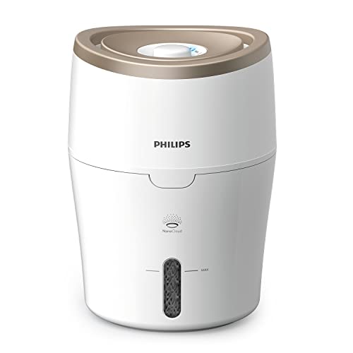 Philips Series 2000 Luftbefeuchter – für Räume bis 38 m², NanoCloud-Technologie, 2 Geschwindigkeitsstufen, 2-Liter-Tank (HU4811/10) von Philips Domestic Appliances