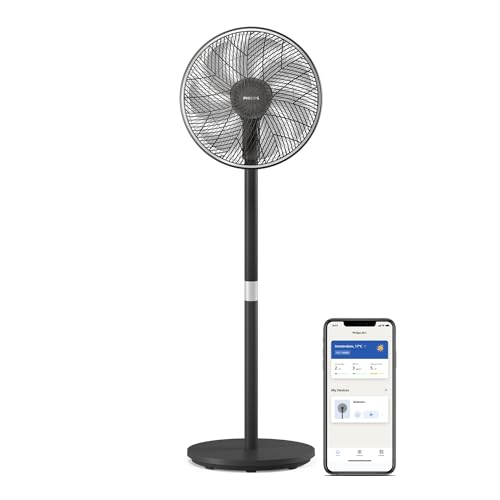Philips Smart Standventilator Serie 3000. Starke & extrem leise SilentWings-Technologie. 19 dB. 2-in-1-Tisch- & Standventilator. Neig- & drehbar. App-Steuerung. 12-St.-Timer. Schwarz (CX3550/01) Philips Smart Standventilator Serie 3000. Starke & extrem leise SilentWings-Technologie. 19 dB. 2-in-1-Tisch- & Standventilator. Neig- & drehbar. App-Steuerung. 12-St.-Timer. Schwarz (CX3550/01) von Philips