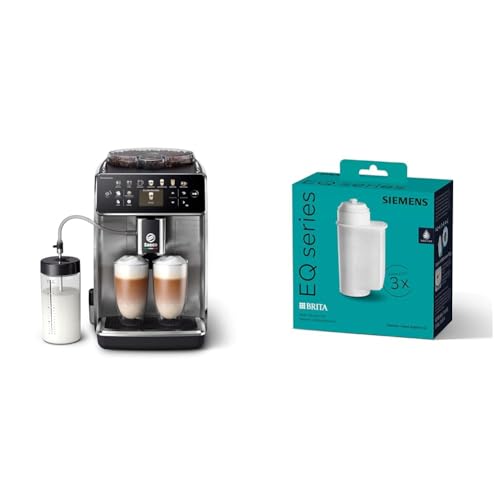 Saeco GranAroma Kaffeevollautomat – 16 Kaffeespezialitäten & Siemens BRITA Intenza Wasserfilter TZ70033A von Philips Domestic Appliances