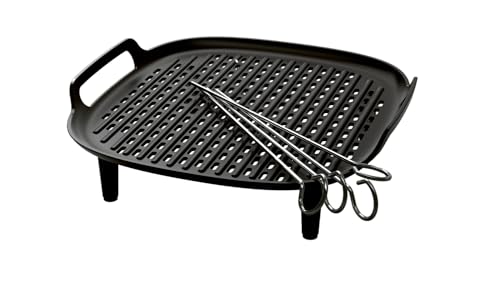 Zubehör für Airfryer 3.2 & 4.2L Grill Kit HD9926/00, Schwarz_teflon-beschichtung von Philips