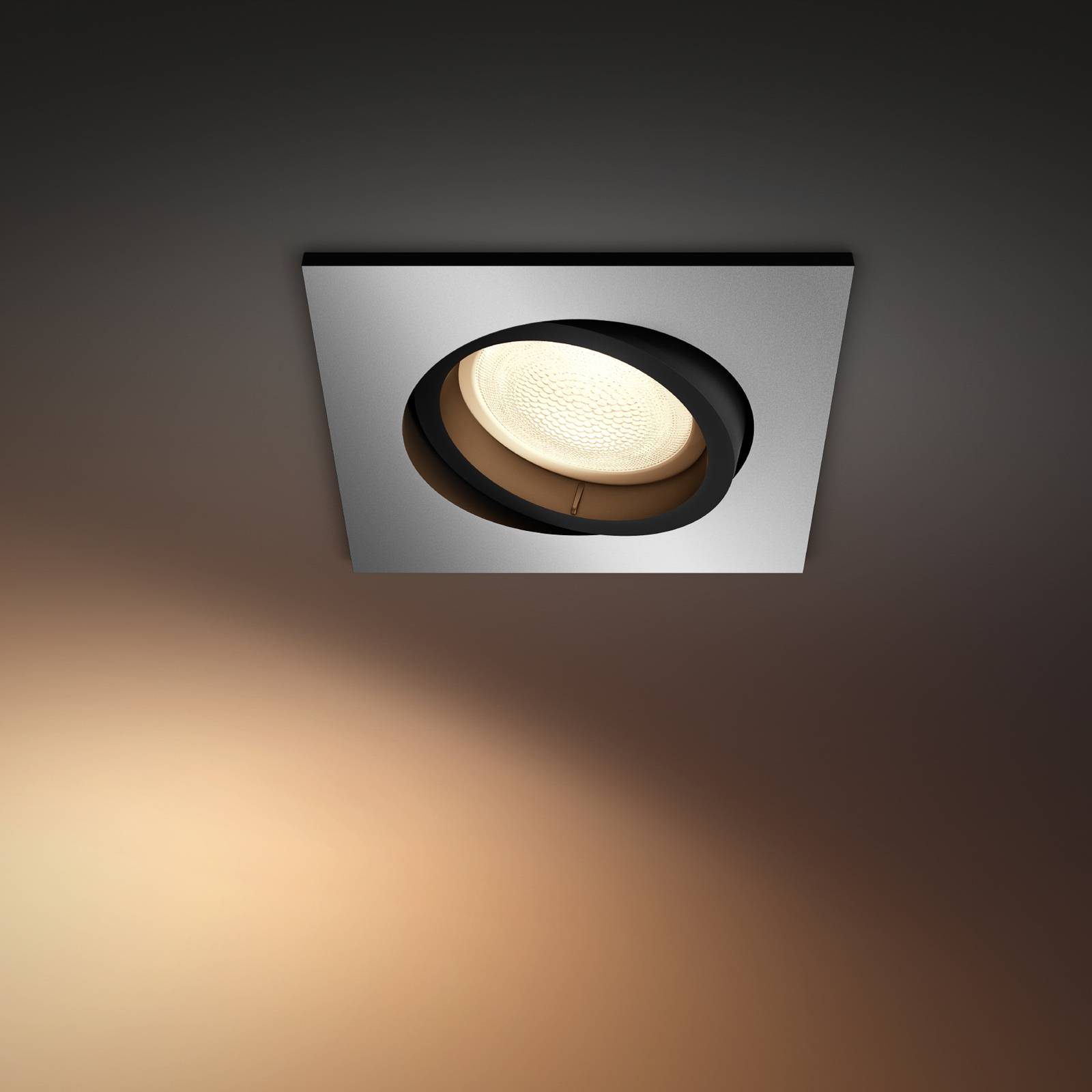 Philips Hue Centura LED-Einbauspot eckig aluminium von Philips Hue