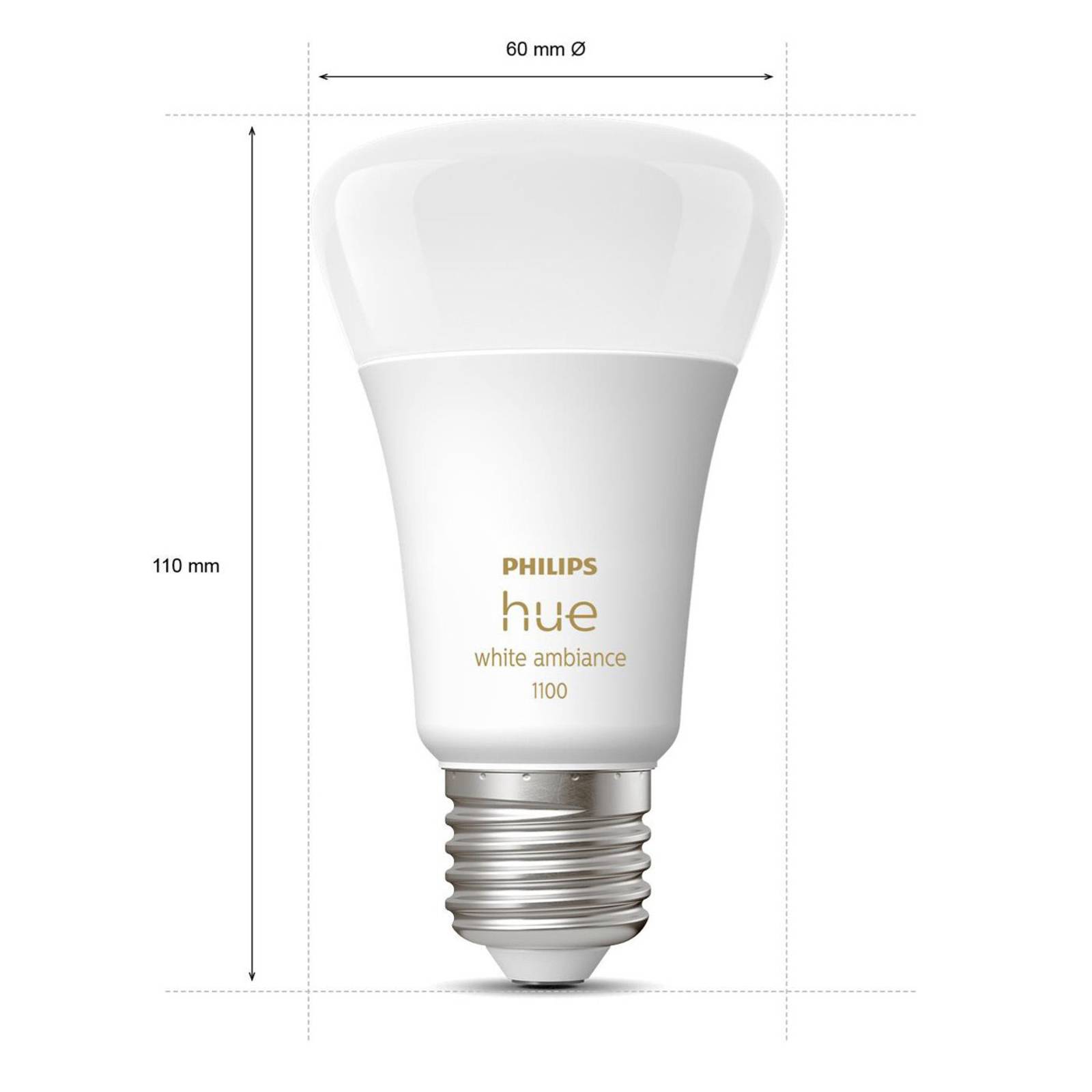 Philips Hue White Ambiance E27 11W LED-Lampe, 2er von Philips Hue