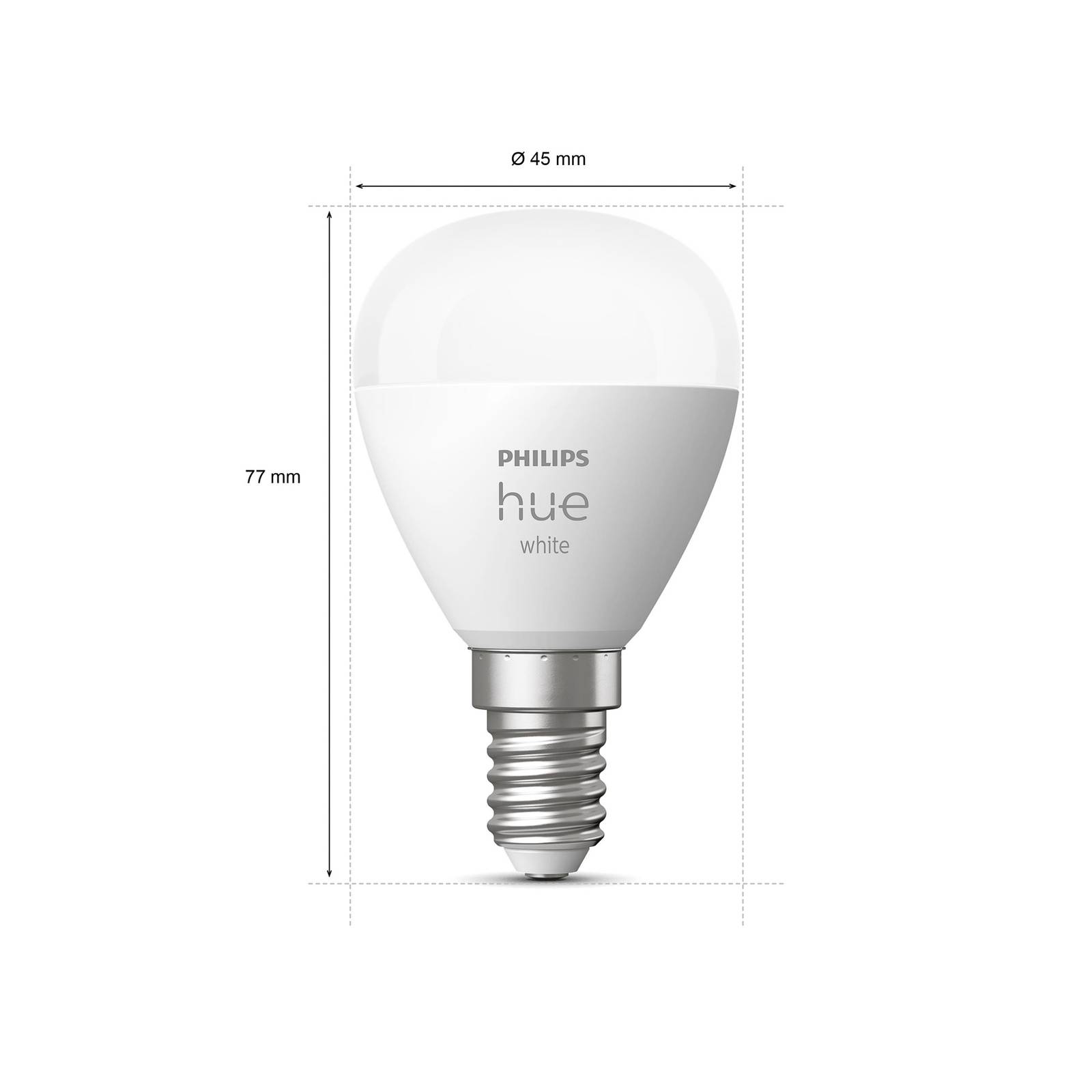 Philips Hue White LED-Tropfenlampe 2 x E14 5,7W von Philips Hue