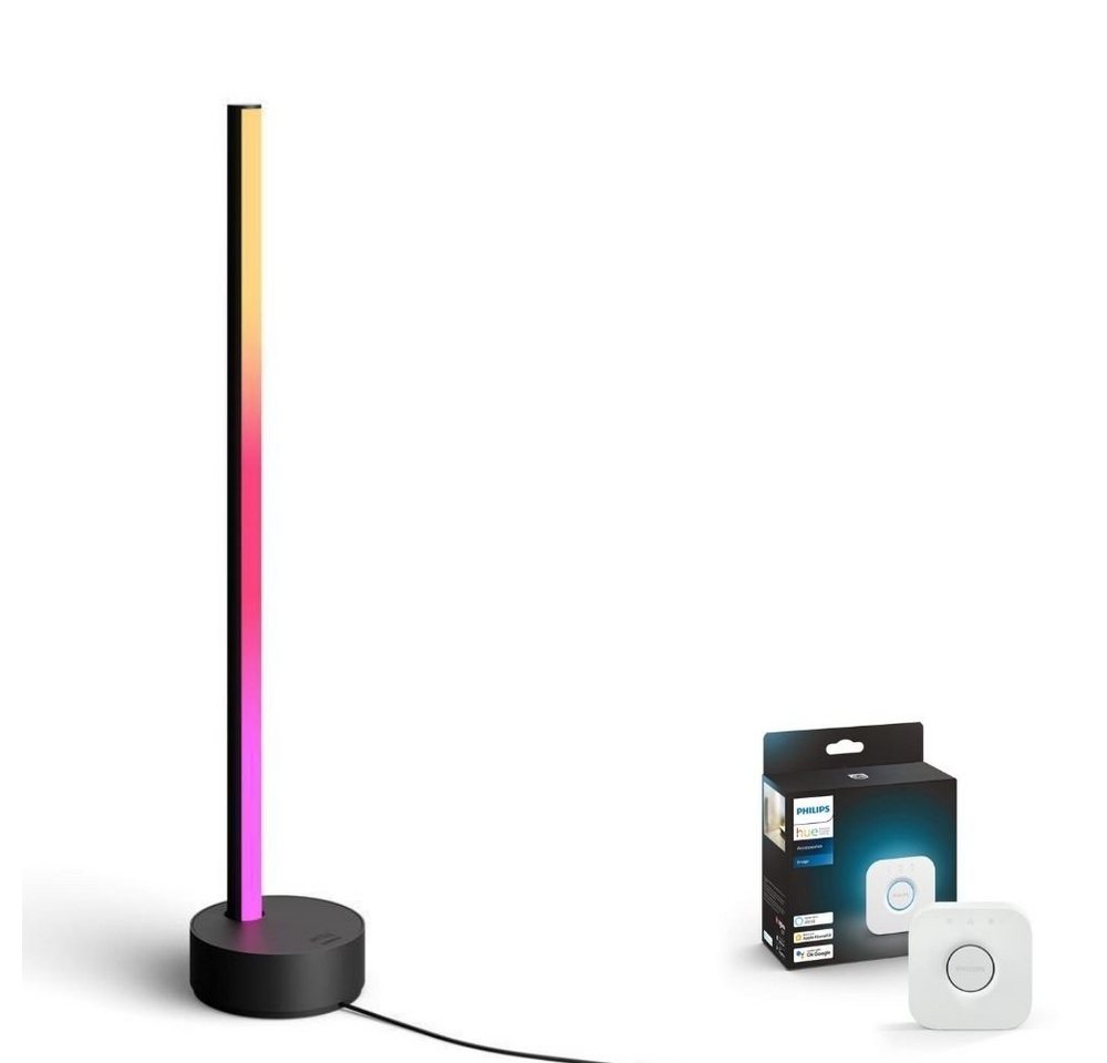 Kunstbaum Bluetooth Gradient Tischleuchte Signe in Schwarz 12W 1040lm inkl., Philips Hue, Höhe 55,3 cm, Smart Bundles von Philips Hue