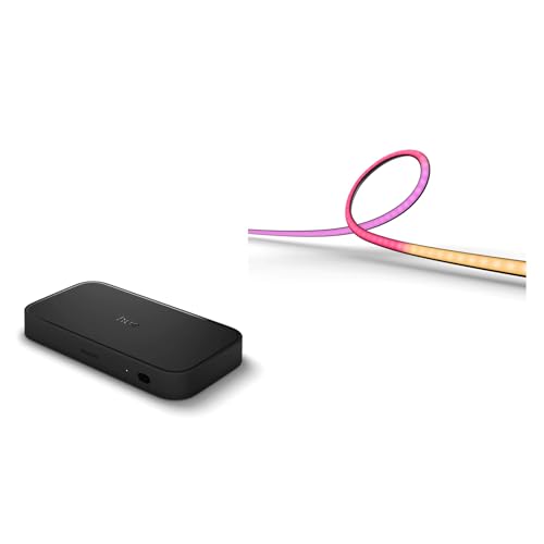 Philips HUE HDMI Sync Box 8K Gradient Lightstrip 65 Zoll – Synchronisierte Immersive Beleuchtung LED Streifen für den Fernseher mit 16 Mio. Farben Farbverläufen smarte Heimkino TV Philips HUE HDMI Sync Box 8K Gradient Lightstrip 65 Zoll – Synchronisierte Immersive Beleuchtung LED Streifen für den Fernseher mit 16 Mio. Farben Farbverläufen smarte Heimkino TV von Philips Hue