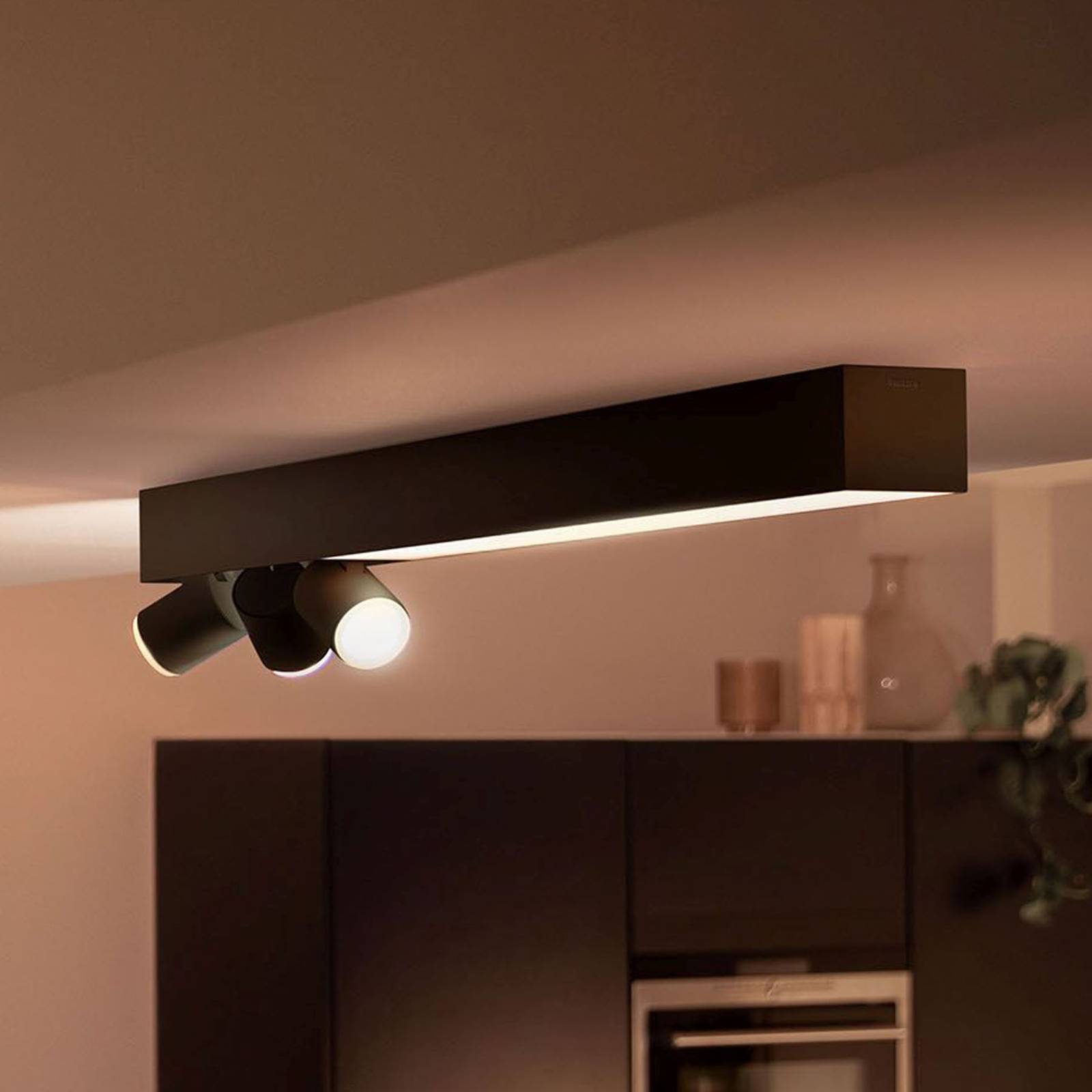 Philips Hue Centris Deckenspot dreiflammig schwarz von Philips Hue