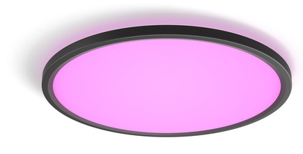 Philips Hue LED Deckenleuchte Tento rund schwarz 43 x 3 cm RGB von Philips Hue