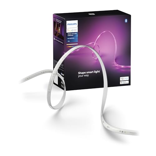 Philips Hue Indoor 10m Smart LED Solo lightstrip Basis-Set, 1er-Pack, Steuerung mit der Hue App, Funktioniert mit Alexa, Google Assistant und Apple HomeKit von Philips Hue