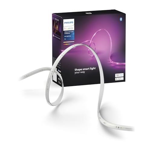 Philips Hue Indoor 5m Smart LED Solo Lightstrip Basis-Set, 1er-Pack, Steuerung mit der Hue App, Funktioniert mit Alexa, Google Assistant und Apple HomeKit von Philips Hue