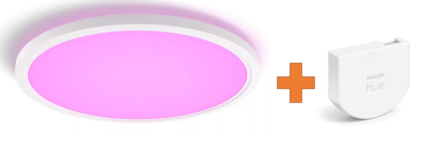 Philips Hue LED Deckenleuchte Tento + Wandschalter rund weiß Ø 55 cm RGB Philips Hue LED Deckenleuchte Tento + Wandschalter rund weiß Ø 55 cm RGB von Philips Hue