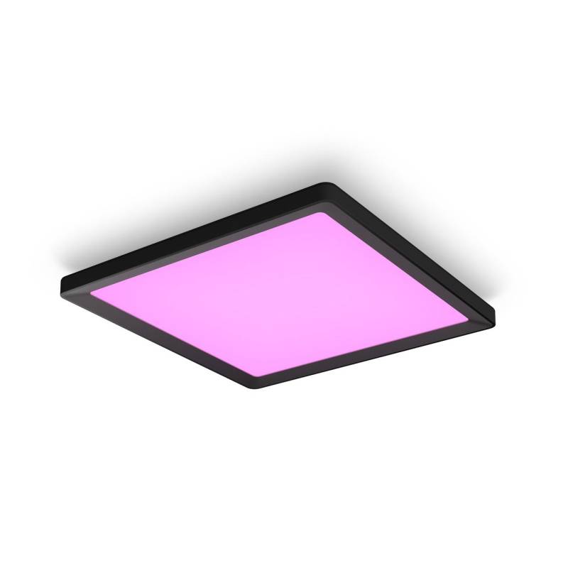 Philips Hue LED Deckenleuchte Tento eckig schwarz 39,5 x 39,5 cm RGB von Philips Hue