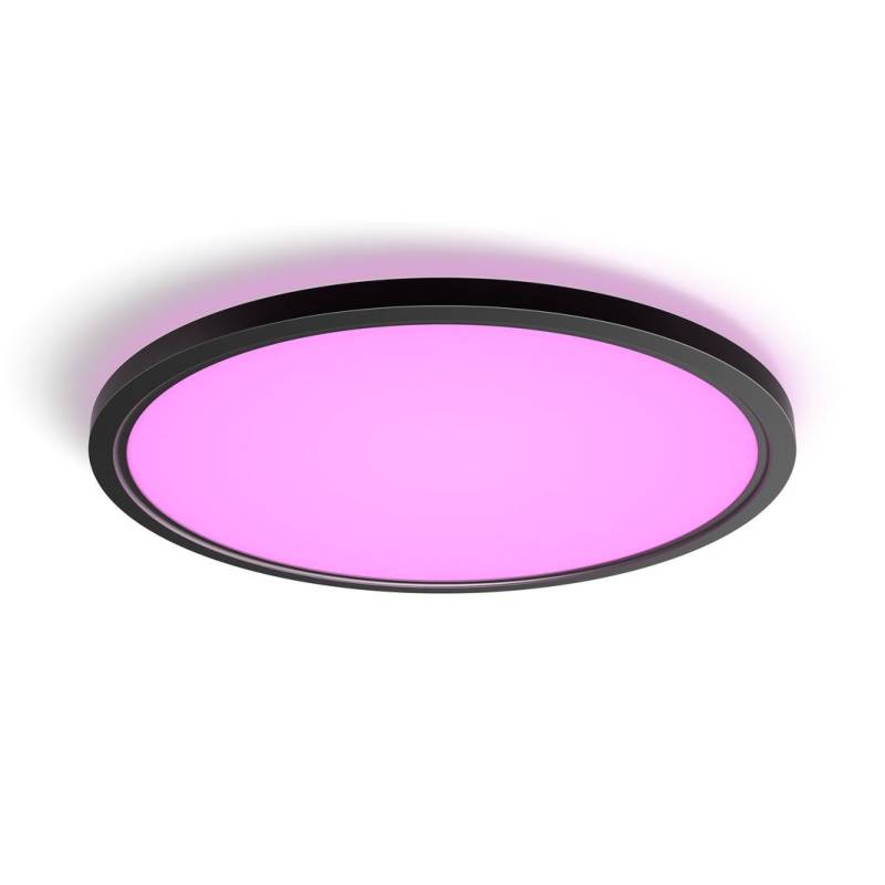 Philips Hue LED Deckenleuchte Tento rund schwarz 55 x 55 cm RGB von Philips Hue