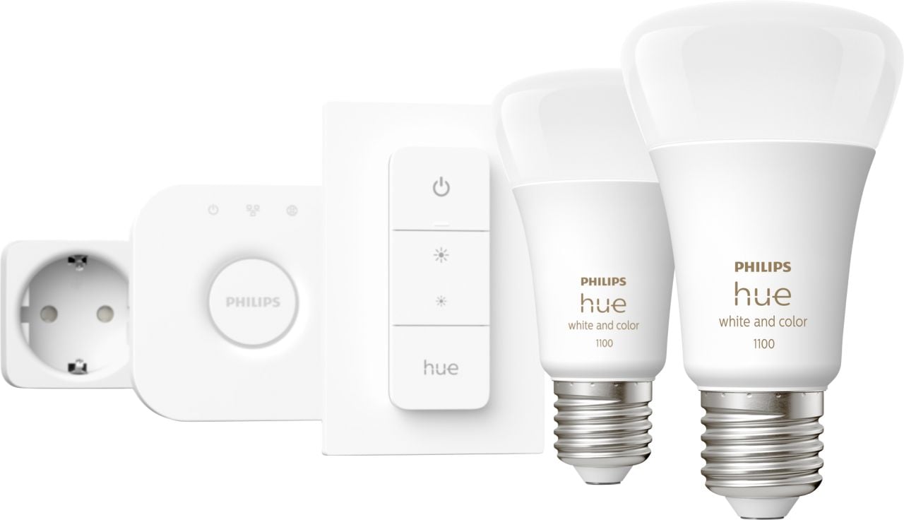 Philips Hue LED Leuchtmittel Starter-Set White & Color Ambiance E27 9 W von Philips Hue