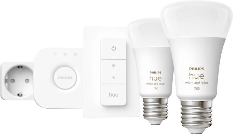 Philips Hue LED Leuchtmittel Starter-Set White & Color Ambiance E27 9 W von Philips Hue