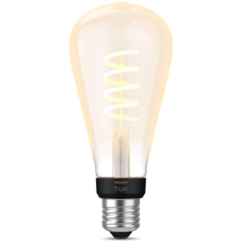 Philips Hue LED-Leuchtmittel White Ambiance E27 Einzelpack ST72 Filament 550 lm von Philips Hue