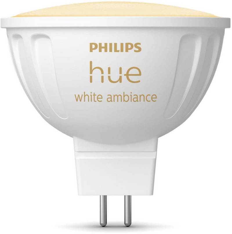Philips Hue LED-Leuchtmittel White Ambiance MR16 400lm, GU 5,3, 1 St., Farbwechsler von Philips Hue