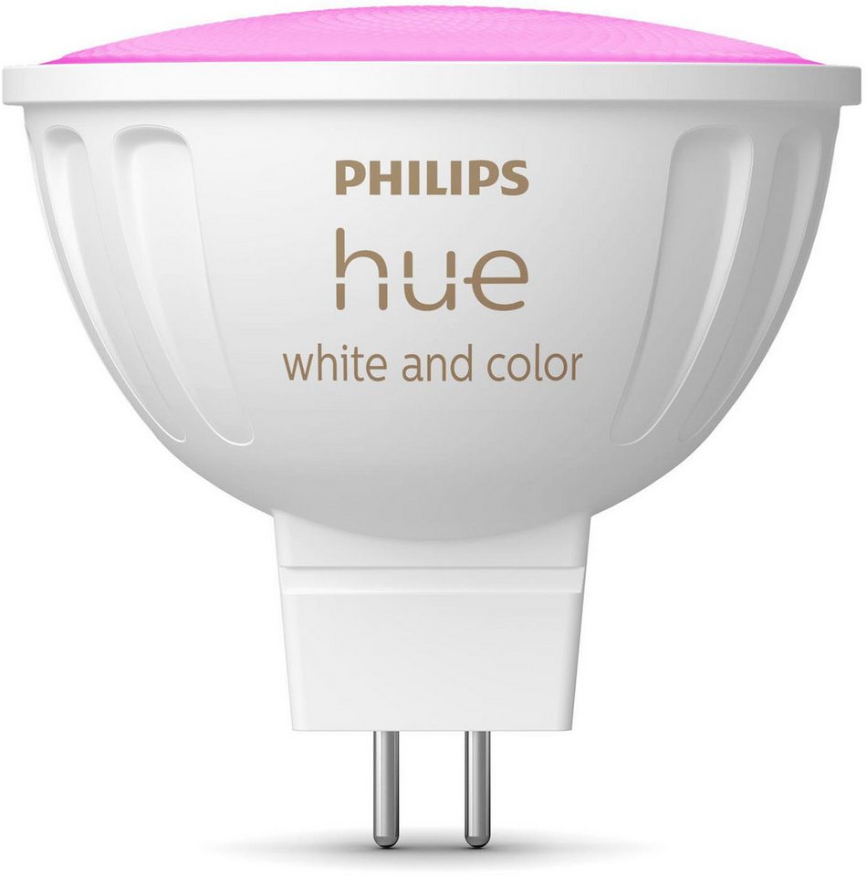 Philips Hue LED-Leuchtmittel White and Color Ambiance MR16 400lm, GU 5,3, 1 St., Farbwechsler von Philips Hue