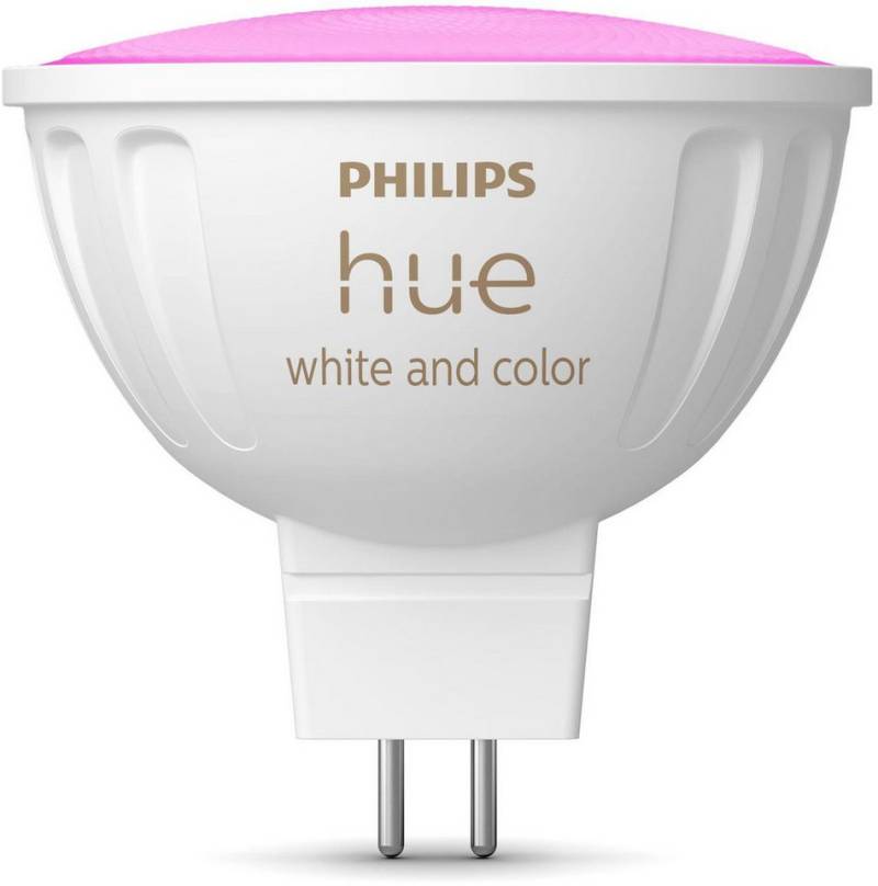 Philips Hue LED-Leuchtmittel White and Color Ambiance MR16 400lm, GU 5,3, 1 St., Farbwechsler von Philips Hue