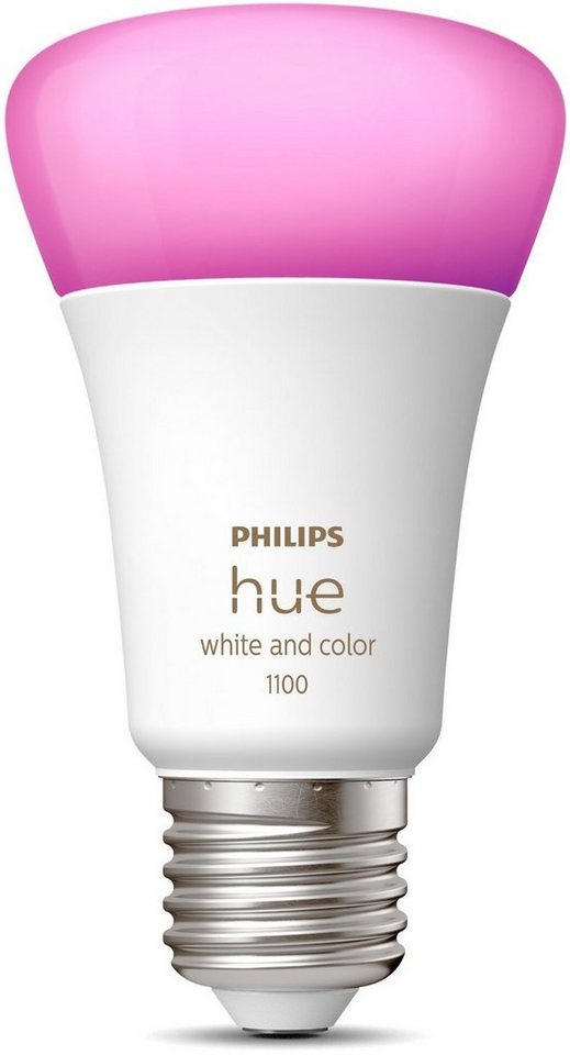 Philips Hue LED-Leuchtmittel White & Col. Amb. E27 Einzelpack 800lm 75W, E27, 1 St., Farbwechsler, Warmweiß Philips Hue LED-Leuchtmittel White & Col. Amb. E27 Einzelpack 800lm 75W, E27, 1 St., Farbwechsler, Warmweiß von Philips Hue