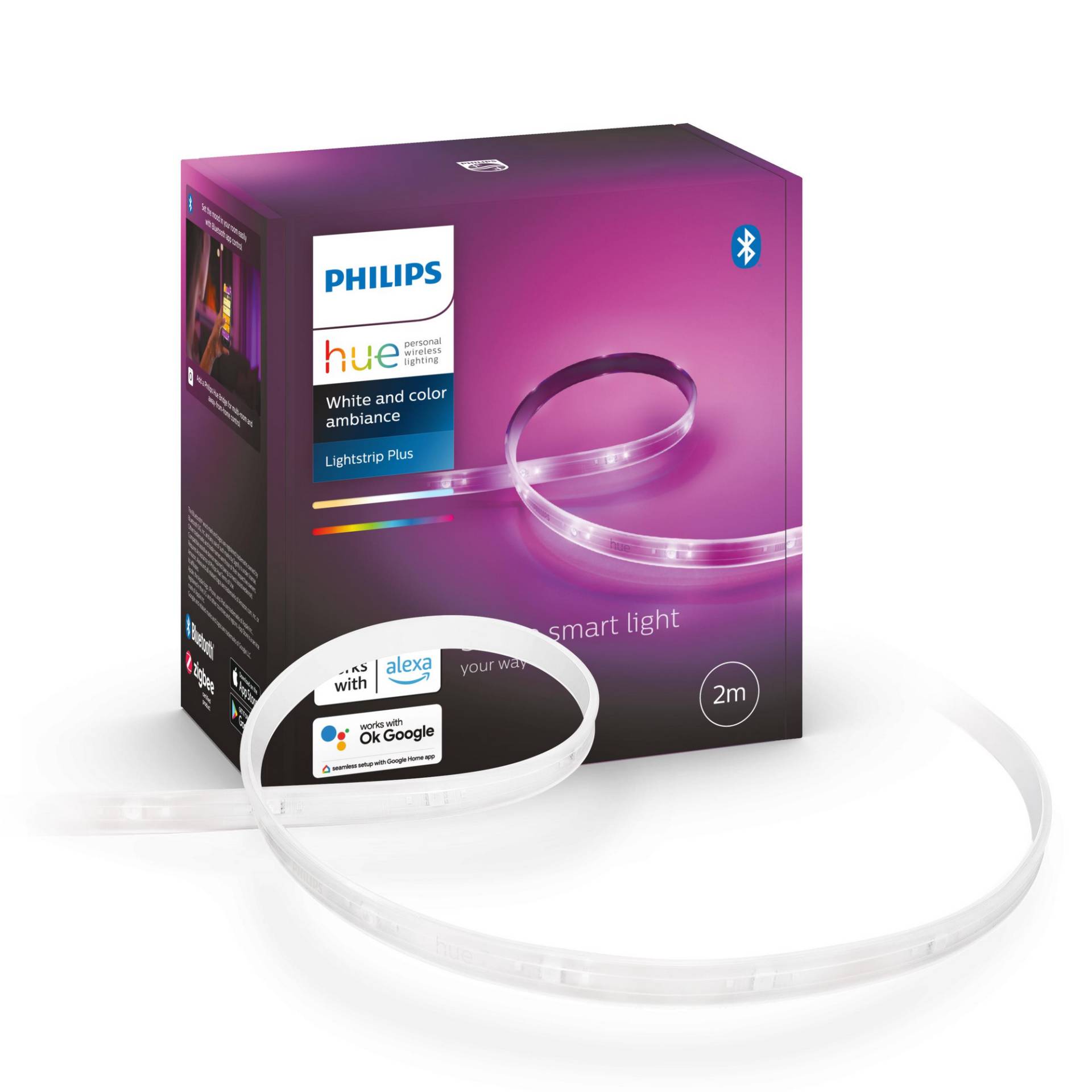 Philips Hue LED-Lightstrip Plus 'Hue White Color & Ambiance' Basis 2 m 1600 lm inkl. Netzteil Philips Hue LED-Lightstrip Plus 'Hue White Color & Ambiance' Basis 2 m 1600 lm inkl. Netzteil von Philips Hue