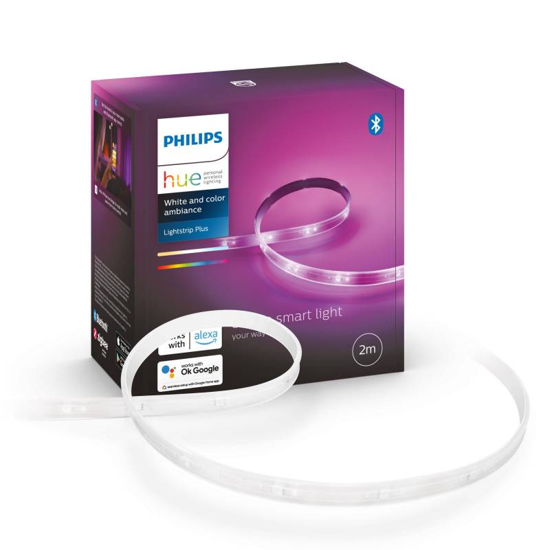 Philips Hue LED-Lightstrip Plus 'Hue White Color & Ambiance' Basis 2 m 1600 lm inkl. Netzteil von Philips Hue