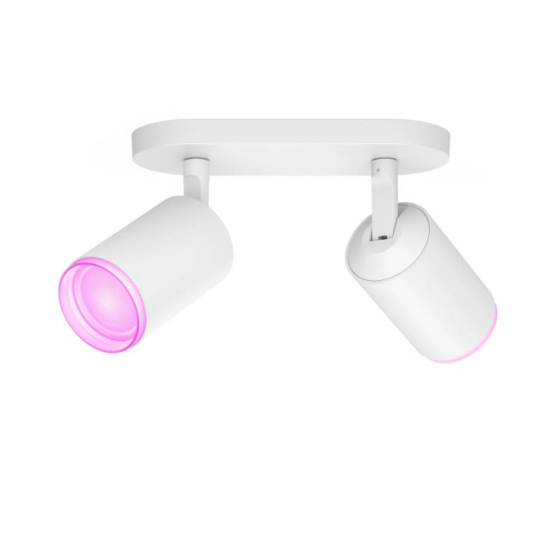 Philips Hue LED-Spot Fugato 2-flammig White & Color Ambiance Weiß 19,5 x 15,3 cm von Philips Hue