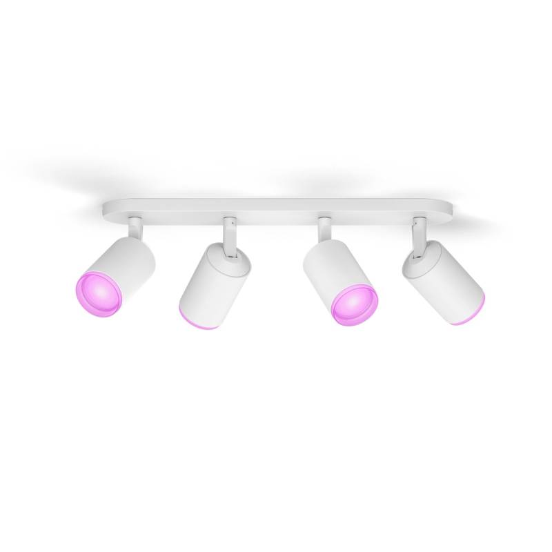 Philips Hue LED-Spot Fugato 4-flammig White & Color Ambiance Weiß 42 x 15,3 cm Philips Hue LED-Spot Fugato 4-flammig White & Color Ambiance Weiß 42 x 15,3 cm von Philips Hue