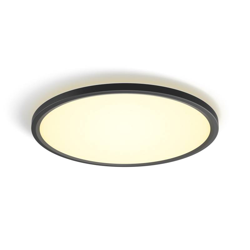 Philips Hue Panelleuchte 'Hue Tento' schwarz Ø 42,1 x 3,07 cm von Philips Hue