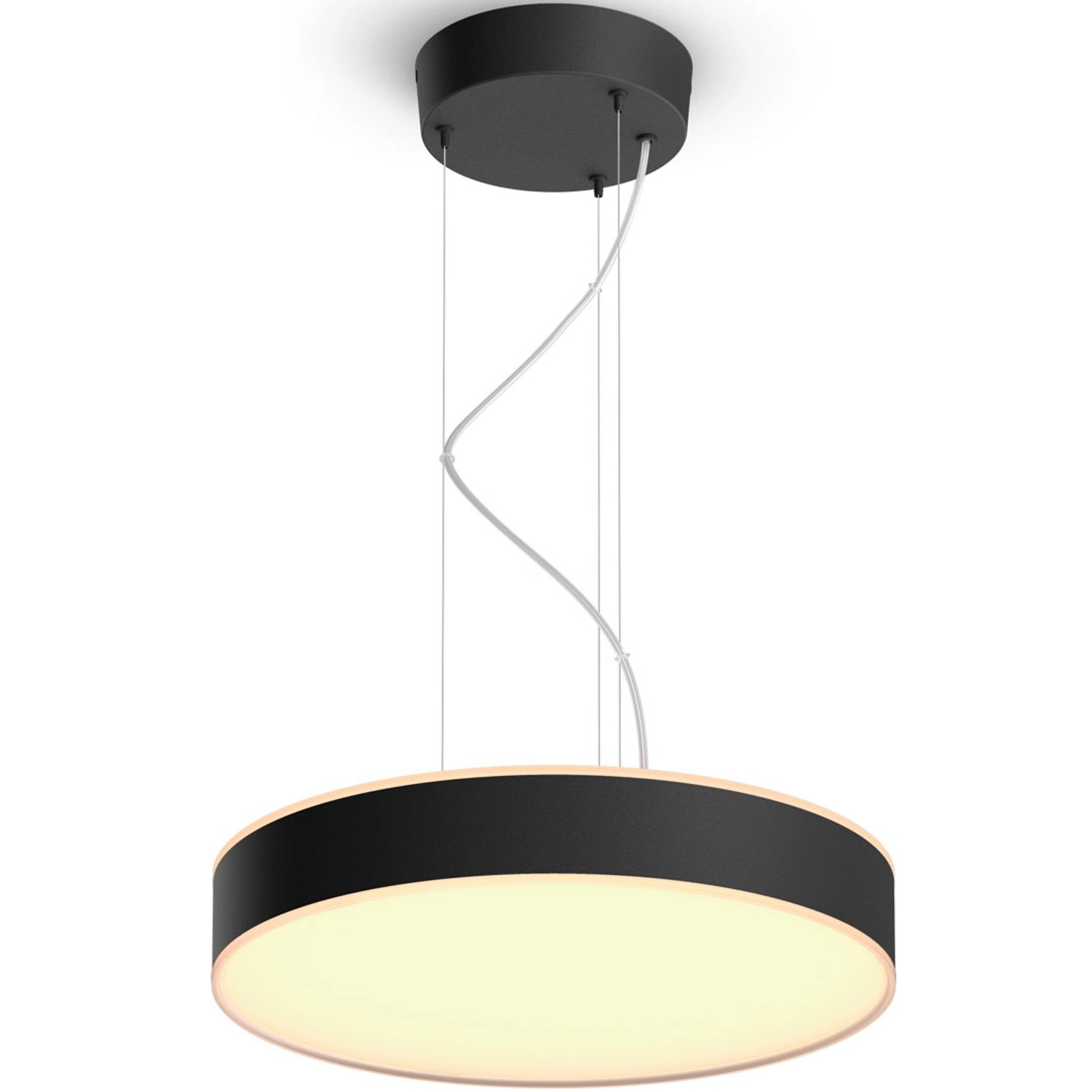 Philips Hue Pendelleuchte Enrave White Ambiance Schwarz 3.300 lm inkl. Dimmer von Philips Hue