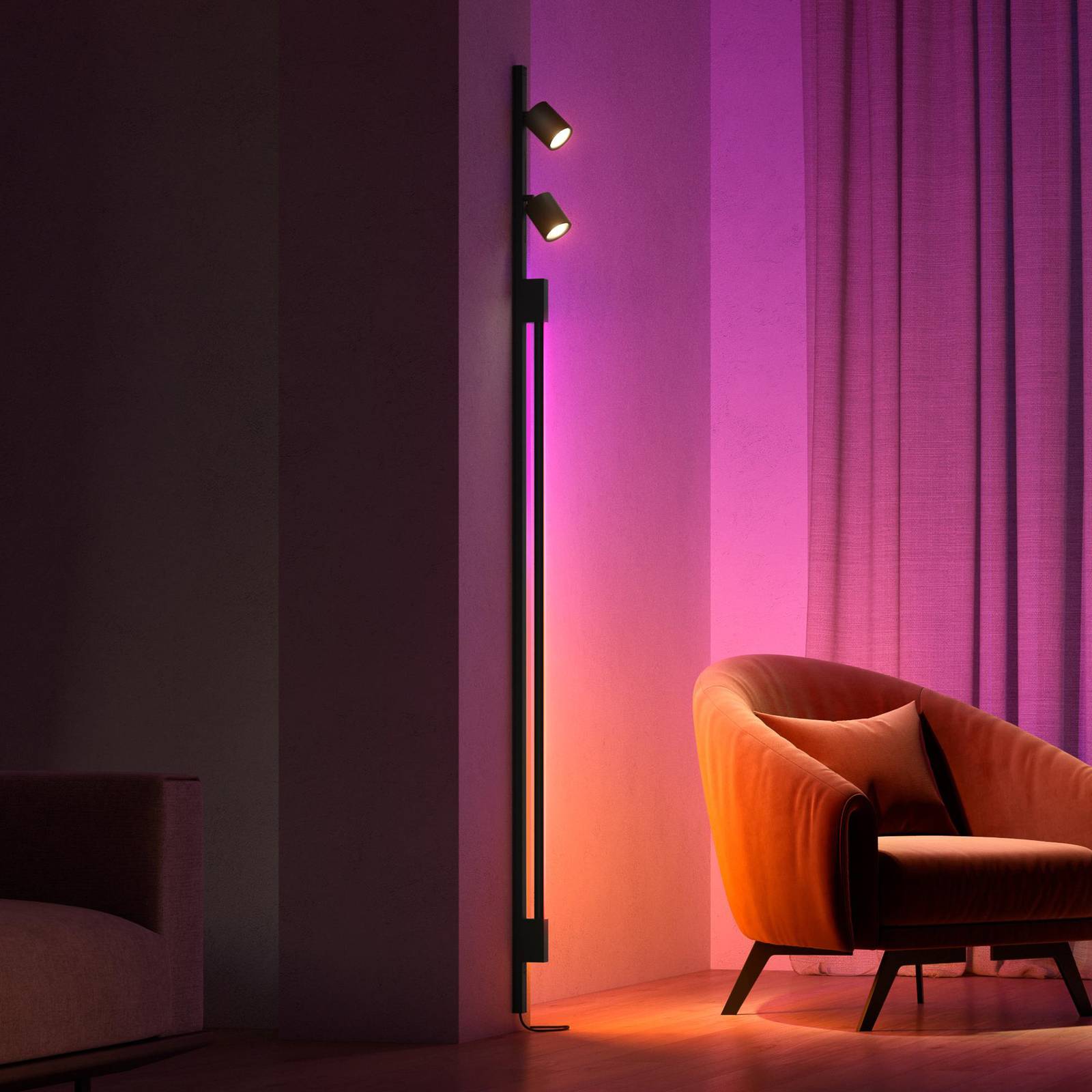 Philips Hue Perifo 2x Spots, Gradient Tube schwarz von Philips Hue