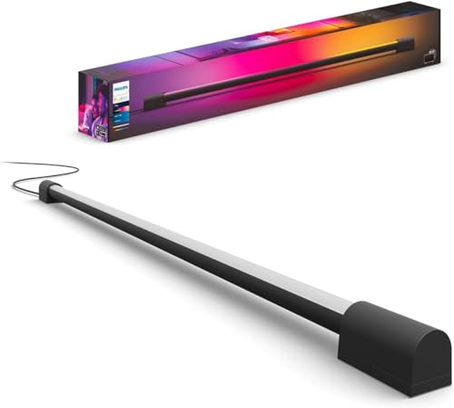 Philips Hue Play Gradient Light Tube schwarz 75cm, 110lm, Surround-Beleuchtung, bis zu 16 Mio. Farben, einstellbare Lichteffekte, steuerbar via App, für Fernseher geeignet von Philips Hue