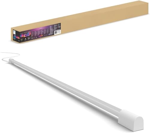 Philips Hue Play Gradient Light Tube weiß 125cm, 1260lm, Surround-Beleuchtung, bis zu 16 Mio. Farben, einstellbare Lichteffekte, steuerbar via App, für Fernseher geeignet von Philips Hue