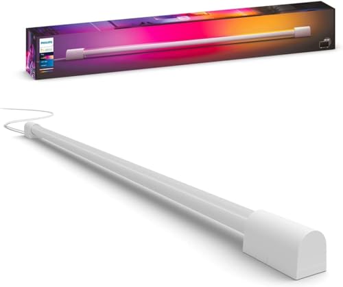 Philips Hue Play Gradient Light Tube weiß 75cm, 1100lm, Surround-Beleuchtung, bis zu 16 Mio. Farben, einstellbare Lichteffekte, steuerbar via App, für Fernseher geeignet von Philips Hue