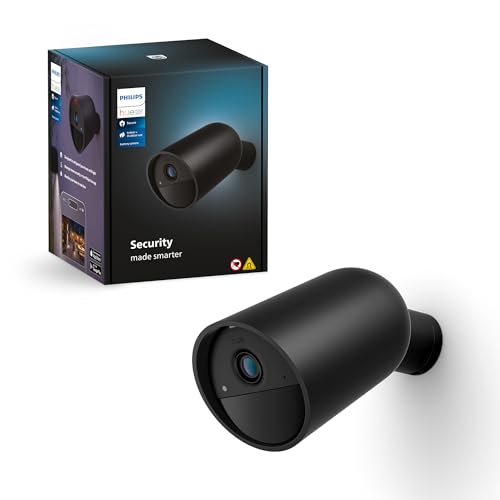 Philips Hue Secure kabellose Smart Home Überwachungskamera, schwarz von Philips Hue